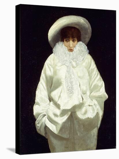 Sarah Bernhardt as Pierrot-Giuseppe Nittis-Stretched Canvas