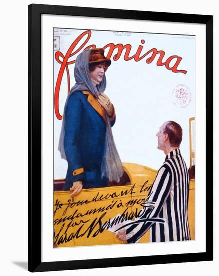 Sarah Bernhardt in a Play Staged for Death Row Prisoners at a French Prison-null-Framed Giclee Print