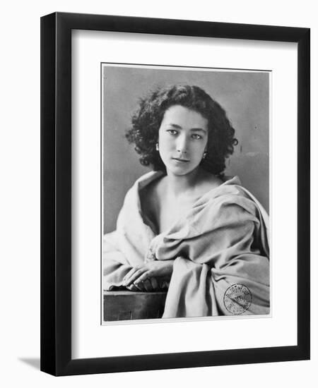 Sarah Bernhardt in Costume, circa 1860-Nadar-Framed Giclee Print