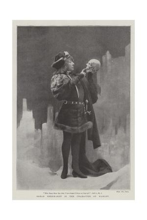 Sarah Bernhardt In The Character Of Hamlet Giclee Print Allposters Com