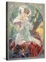 Sarah Bernhardt in the Role of Princess Lointaine, 1904-Alphonse Mucha-Stretched Canvas