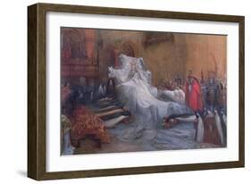 Sarah Bernhardt in the Title Role of Saint Teresa of Avila in the Play 'La Vierge d'Avila' by…-Georges Clairin-Framed Giclee Print