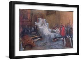 Sarah Bernhardt in the Title Role of Saint Teresa of Avila in the Play 'La Vierge d'Avila' by…-Georges Clairin-Framed Giclee Print