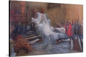 Sarah Bernhardt in the Title Role of Saint Teresa of Avila in the Play 'La Vierge d'Avila' by…-Georges Clairin-Stretched Canvas