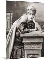 Sarah Bernhardt portrait by Napoleon Sarony-Napoleon Sarony-Mounted Photographic Print