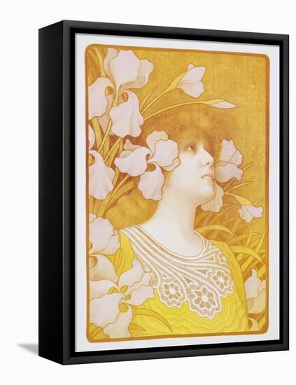 Sarah Bernhardt Poster-Paul Berthon-Framed Stretched Canvas