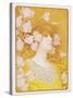 Sarah Bernhardt Poster-Paul Berthon-Stretched Canvas