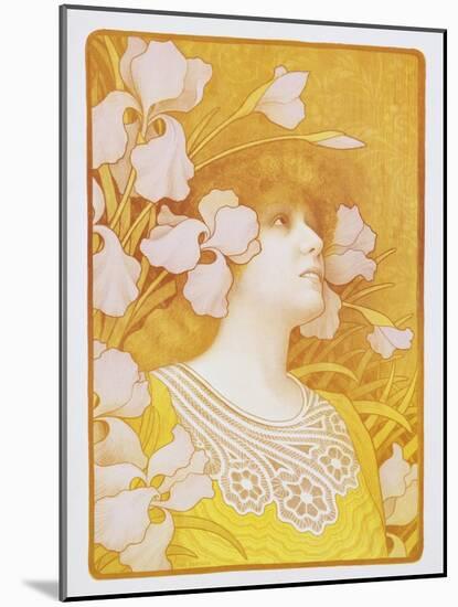 Sarah Bernhardt Poster-Paul Berthon-Mounted Photographic Print