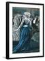 Sarah Bernhardt Smoking a Cigar-English School-Framed Giclee Print