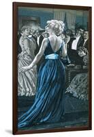 Sarah Bernhardt Smoking a Cigar-English School-Framed Giclee Print