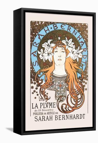 Sarah Bernhardt-Alphonse Mucha-Framed Stretched Canvas