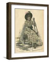 Sarah Bernhardt-Jan van Beers-Framed Art Print