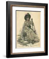 Sarah Bernhardt-Jan van Beers-Framed Art Print