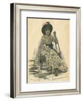 Sarah Bernhardt-Jan van Beers-Framed Art Print