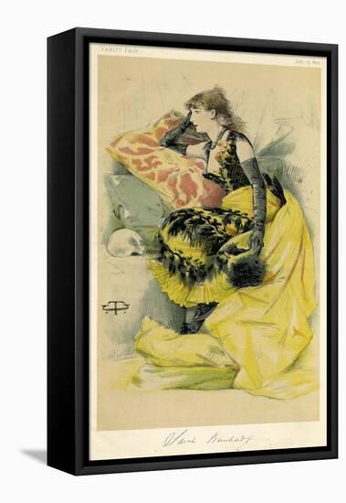 Sarah Bernhardt-Theobald Chartran-Framed Stretched Canvas