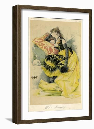 Sarah Bernhardt-Theobald Chartran-Framed Art Print