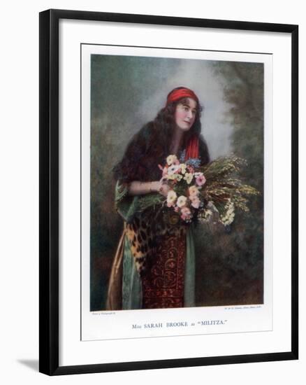 Sarah Brooke, British Actress, 1901-W&d Downey-Framed Giclee Print