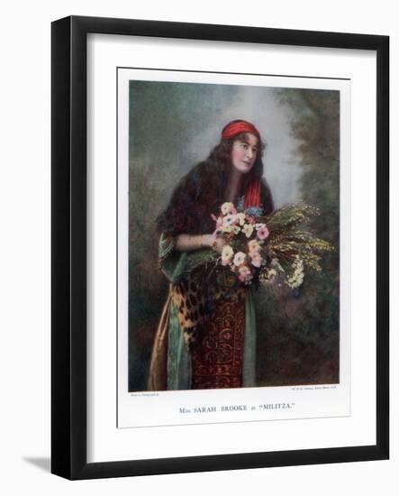 Sarah Brooke, British Actress, 1901-W&d Downey-Framed Giclee Print