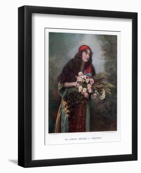 Sarah Brooke, British Actress, 1901-W&d Downey-Framed Premium Giclee Print