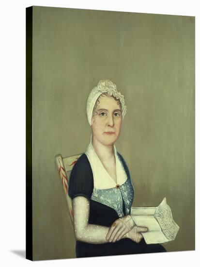 Sarah Cornwall Everest, 1812-Ammi Phillips-Stretched Canvas