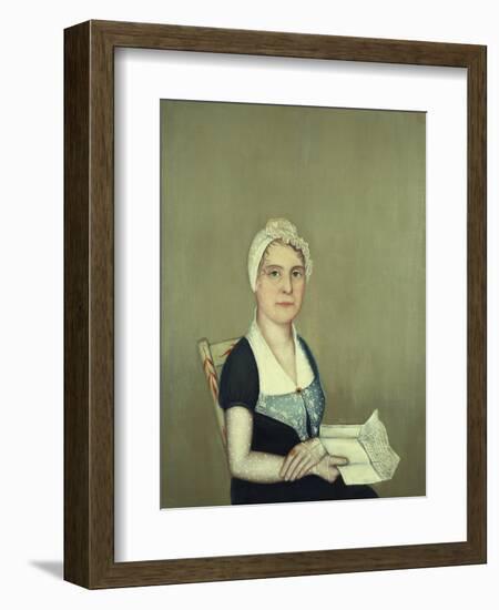 Sarah Cornwall Everest, 1812-Ammi Phillips-Framed Giclee Print