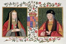 Double Portrait of Elizabeth of York and Henry VII Holding the White Rose of York-Sarah Countess Of Essex-Giclee Print
