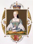 Portrait of Mary of Guise (1515-60) Queen of Scotland from "Memoirs of Court of Queen Elizabeth"-Sarah Countess Of Essex-Giclee Print
