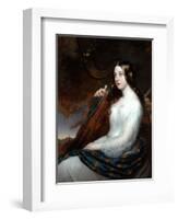 Sarah Curran Playing The Harp, 1800-William Beechey-Framed Giclee Print