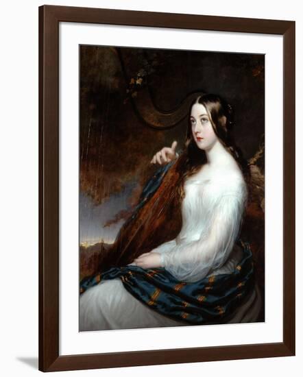 Sarah Curran Playing The Harp, 1800-William Beechey-Framed Giclee Print