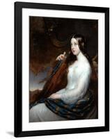 Sarah Curran Playing The Harp, 1800-William Beechey-Framed Giclee Print