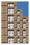 Lambeth Towers - Sepia-Sarah Evans-Giclee Print