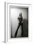 Sarah Harding Poses at a Girls Aloud Photo Shoot in K West Hotel, London, February 2005-null-Framed Premium Photographic Print