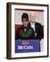 Sarah Palin Talks at a Campaign Rally for Senator John McCain at Pima County Fairgrounds in Tucson-null-Framed Photographic Print