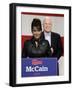 Sarah Palin Talks at a Campaign Rally for Senator John McCain at Pima County Fairgrounds in Tucson-null-Framed Photographic Print