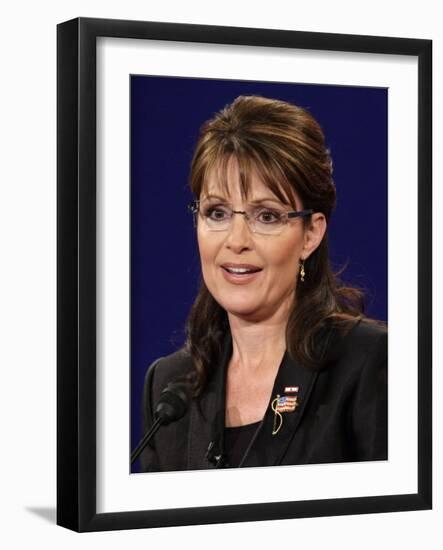 Sarah Palin, Vice Presidential Debate 2008, Oxford, MS-null-Framed Photographic Print