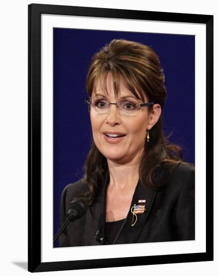 Sarah Palin, Vice Presidential Debate 2008, Oxford, MS-null-Framed Photographic Print