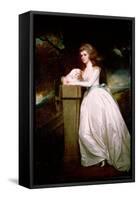 Sarah Rodbard (B.1765) 1784-George Romney-Framed Stretched Canvas