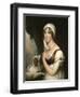 Sarah Trumbull with a Spaniel, c.1802-John Trumbull-Framed Giclee Print