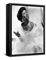 Sarah Vaughan (1924-1990) American Jazz Singer and Pianist C. 1945-null-Framed Stretched Canvas