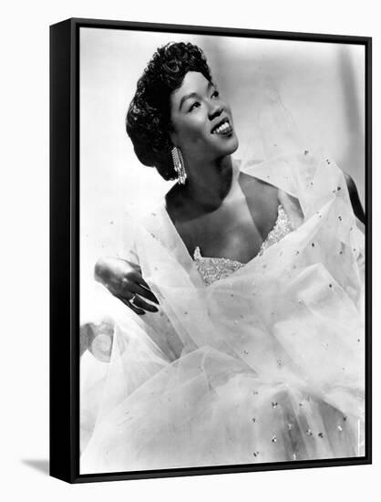 Sarah Vaughan (1924-1990) American Jazz Singer and Pianist C. 1945-null-Framed Stretched Canvas