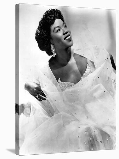 Sarah Vaughan (1924-1990) American Jazz Singer and Pianist C. 1945-null-Stretched Canvas