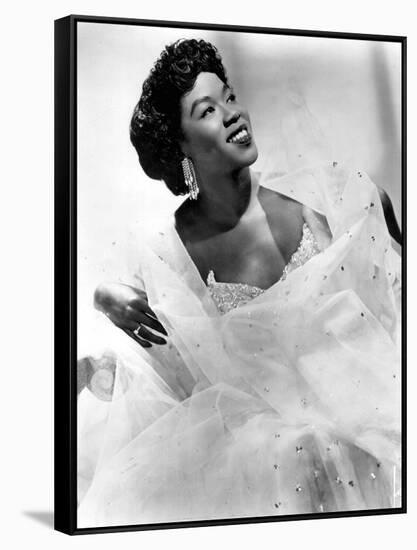 Sarah Vaughan (1924-1990) American Jazz Singer and Pianist C. 1945-null-Framed Stretched Canvas