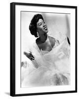 Sarah Vaughan (1924-1990) American Jazz Singer and Pianist C. 1945-null-Framed Photo