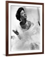 Sarah Vaughan (1924-1990) American Jazz Singer and Pianist C. 1945-null-Framed Photo