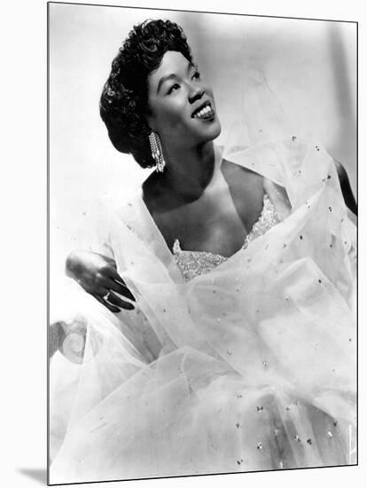 Sarah Vaughan (1924-1990) American Jazz Singer and Pianist C. 1945-null-Mounted Photo