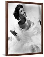 Sarah Vaughan (1924-1990) American Jazz Singer and Pianist C. 1945-null-Framed Photo