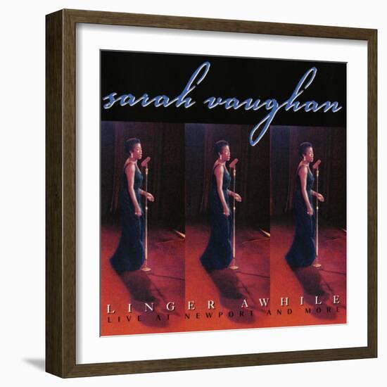 Sarah Vaughan, Linger Awhile-null-Framed Art Print