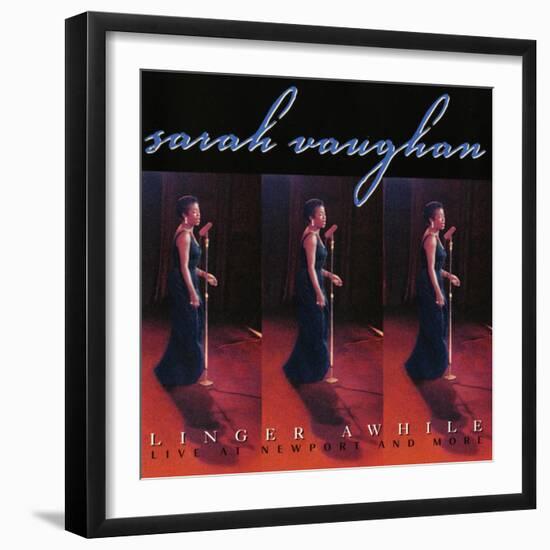 Sarah Vaughan, Linger Awhile-null-Framed Art Print