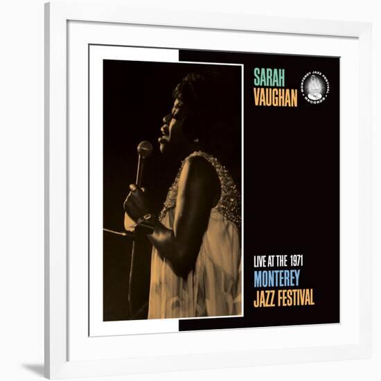 Sarah Vaughan, Live at the 1971 Monterey Jazz Fest-null-Framed Art Print