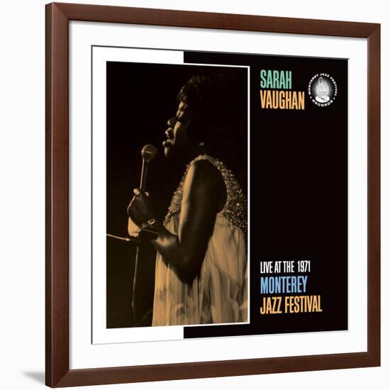 Sarah Vaughan, Live at the 1971 Monterey Jazz Fest-null-Framed Art Print